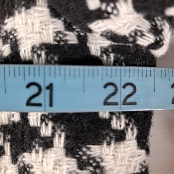 Talbots Blazer Suit Jacket Womens 14W Black White Houndstooth Wool Blend Career - Picture 14 of 16